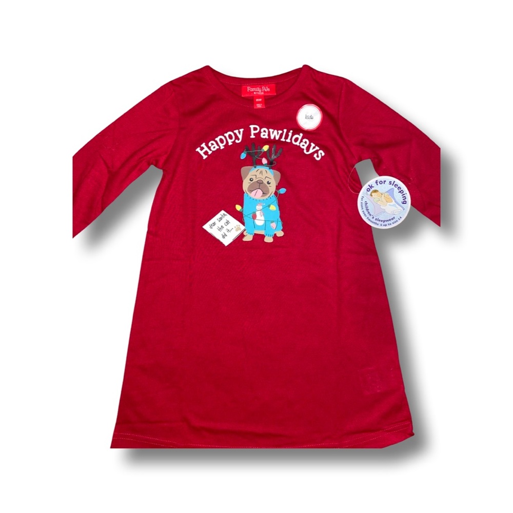 Christmas Holiday Pajamas Dress Toddler Girl 2T/3T